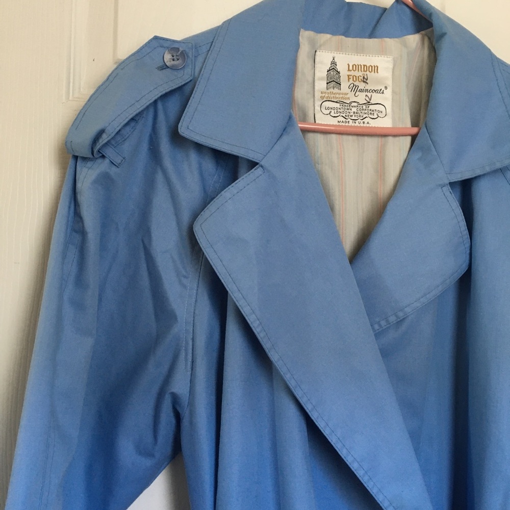 London Fog trench coat baby blue sz 12/14